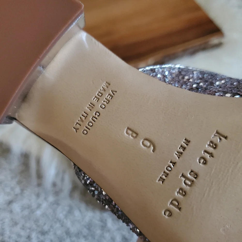 NWOB Kate Spade Sparkly Mules - Picture 3 of 4